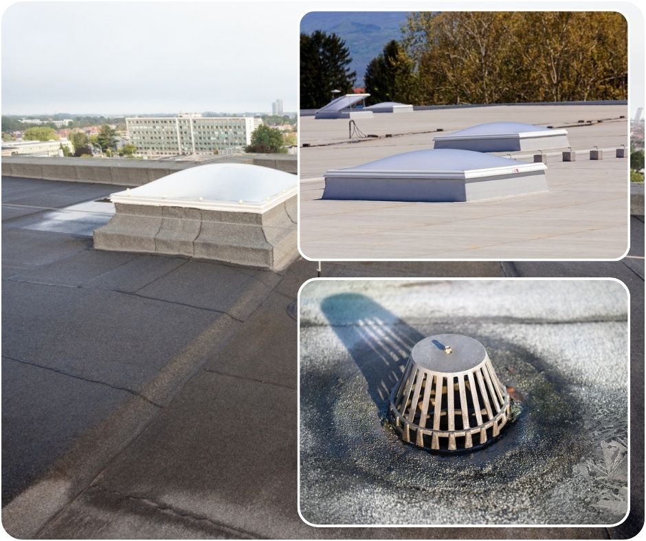 No Water Roofing Services - Flat Roof Drainage Maintenance and Repairss